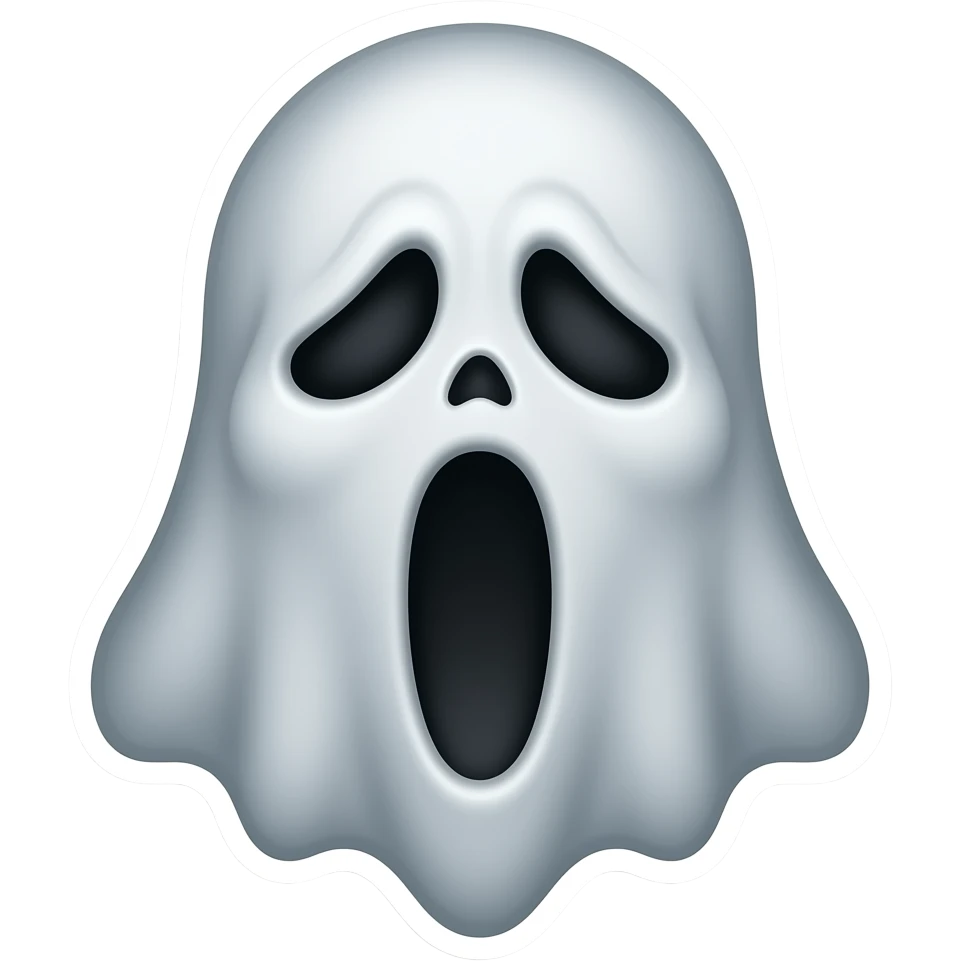 Страшный стикер emoji