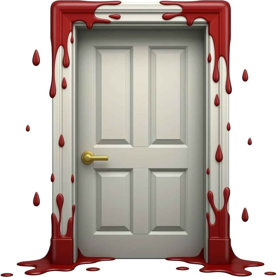 Türbalken die mit Blut bestrichen sind emoji