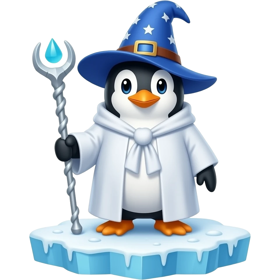 Penguin Wizard emoji