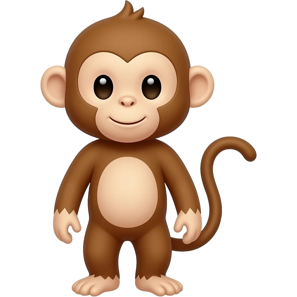 Chinese zodiac real monkey emoji