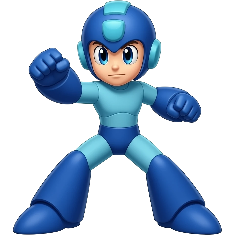 Mega Man is fighting emoji