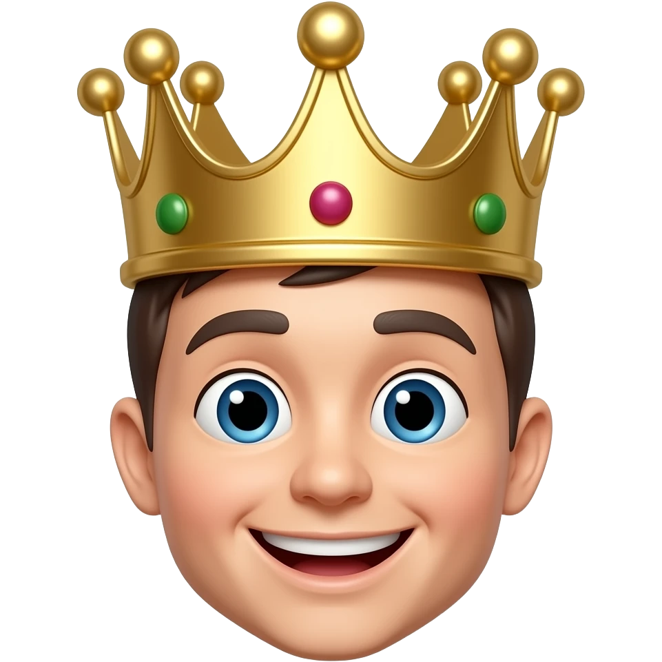 😃 face wearing 👑 emoji