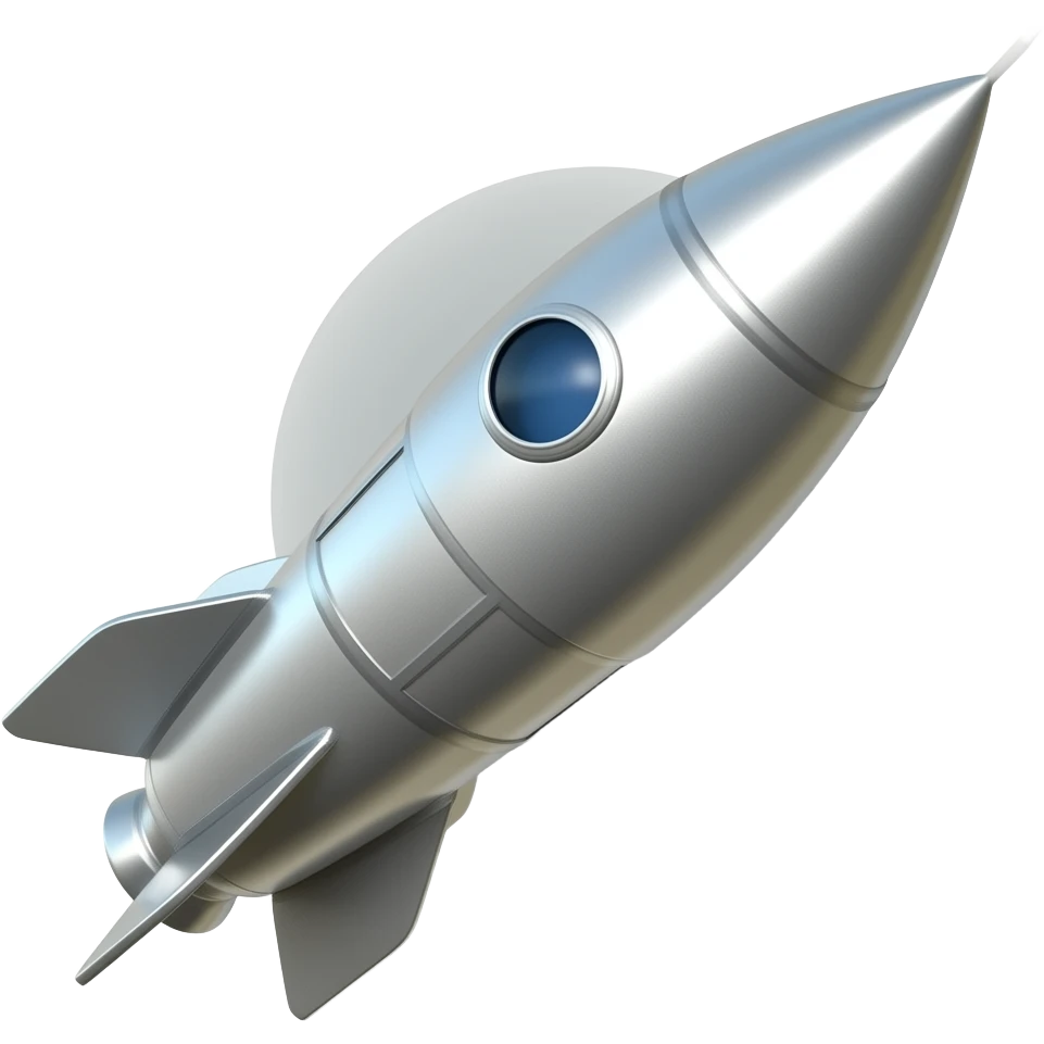Sputnik 1 Rocket in 1940s emoji