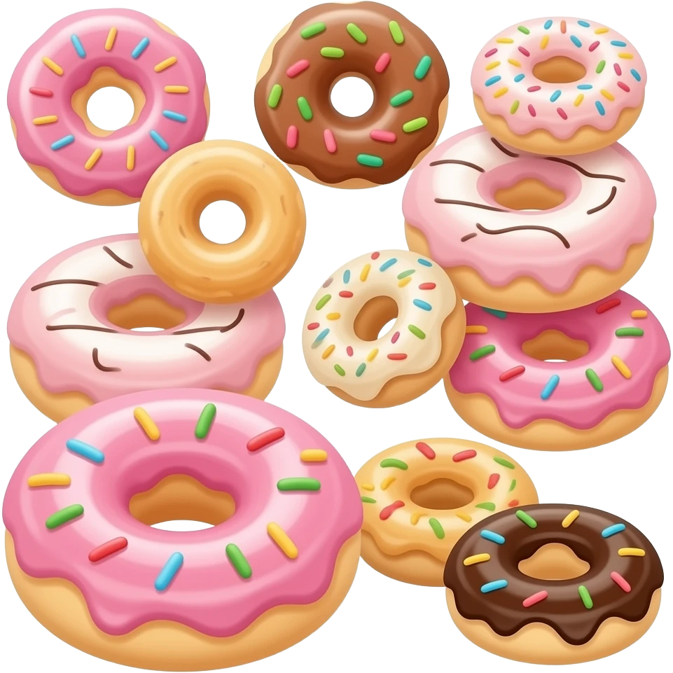 Много 🍩 emoji