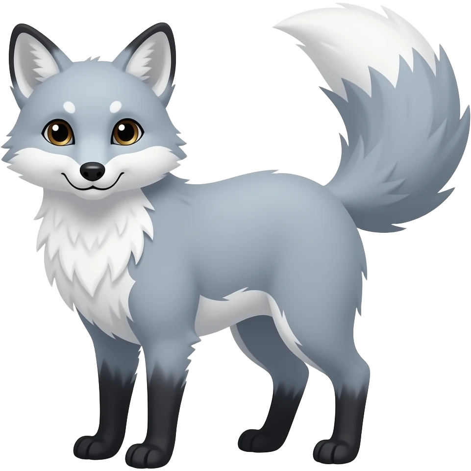 Silver fox emoji