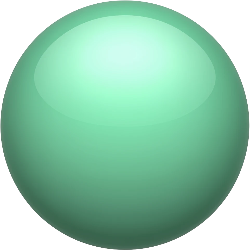 mint sphere emoji
