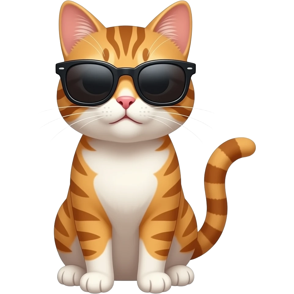 Cat wearing sunglasses emoji