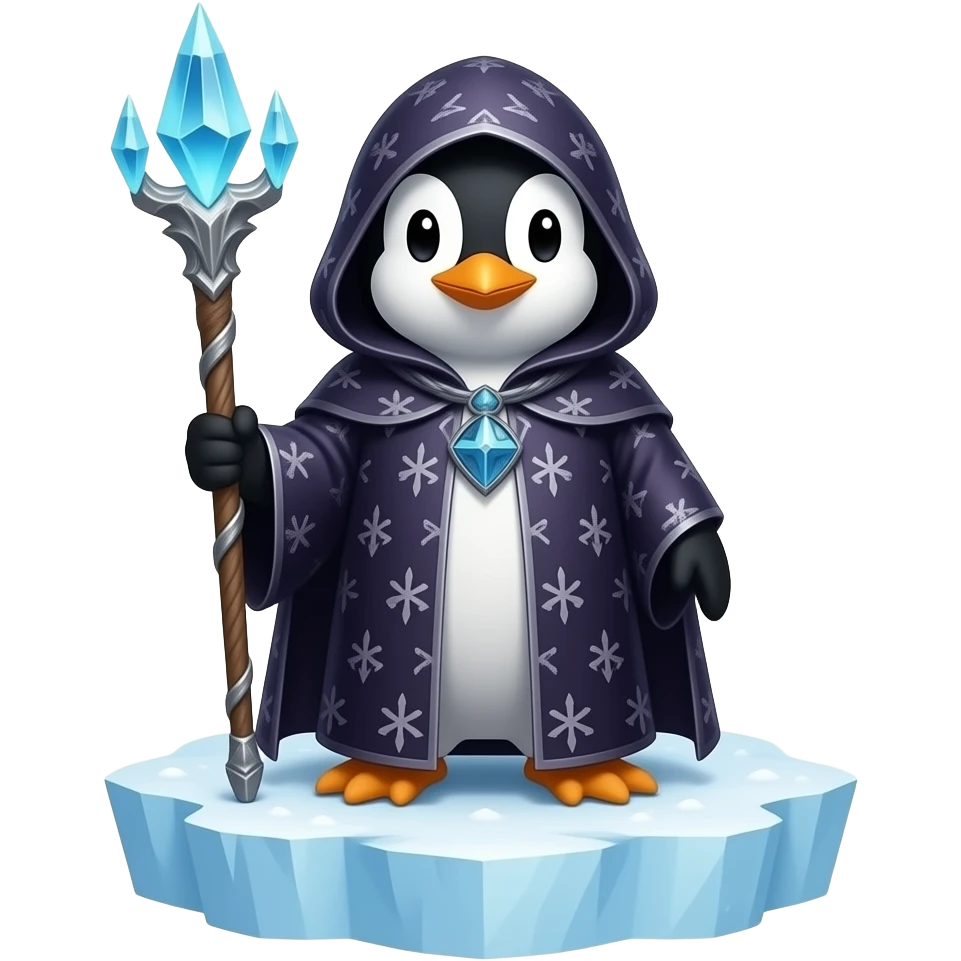 Penguin Wizard emoji