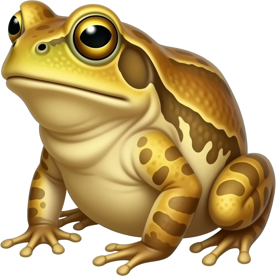 Golden toad emoji