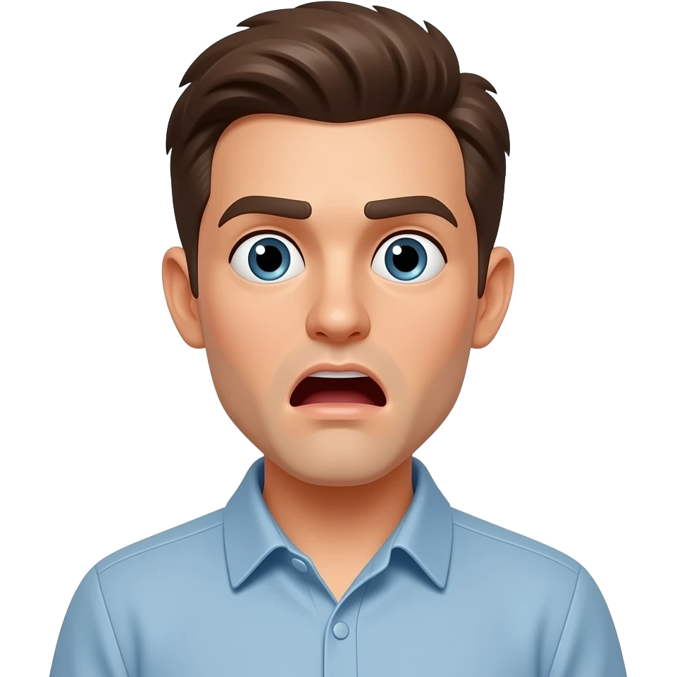 Shocking face emoji