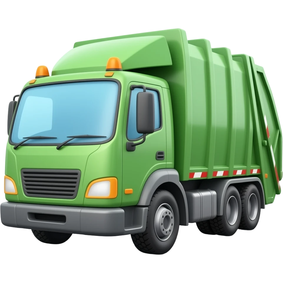 Garbage truck emoji
