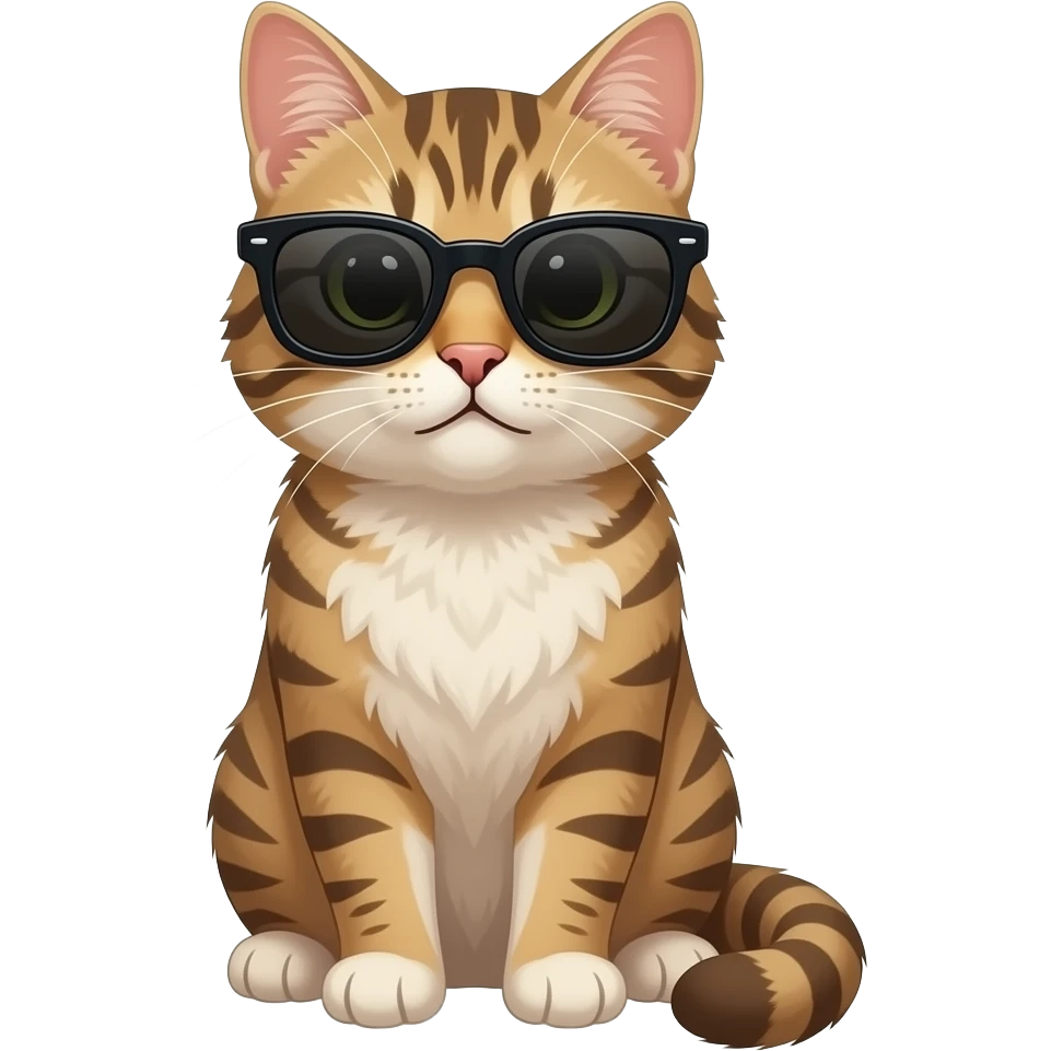 Cat wearing sunglasses emoji