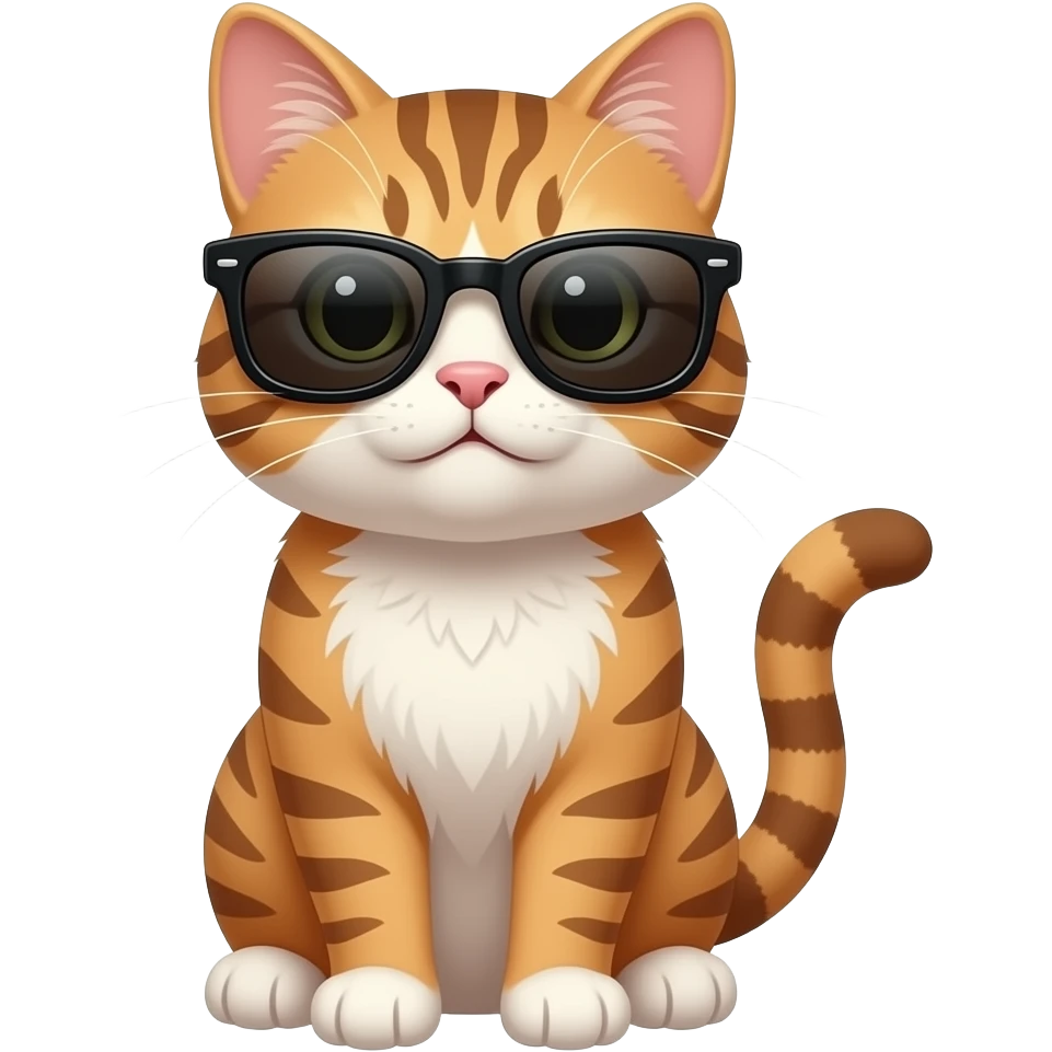 Cat wearing sunglasses emoji