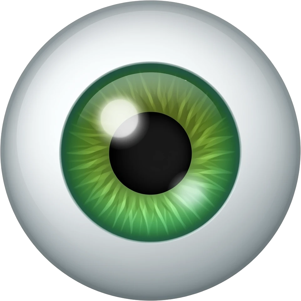 Ojo verde emoji