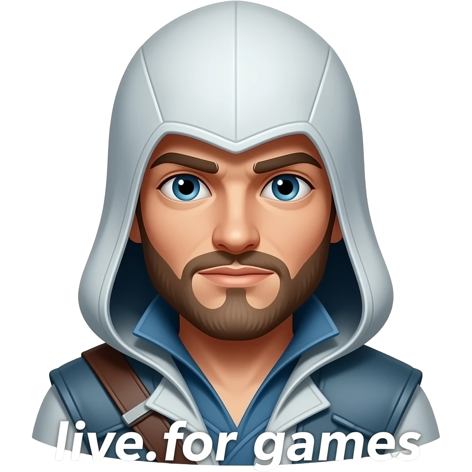 Use emogie from assassins creed games and write (live.for.games) emoji ...