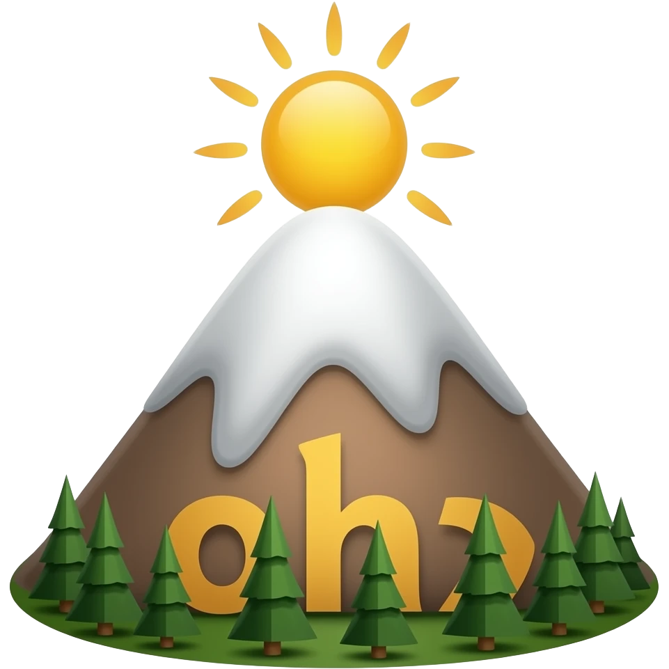 Mountain  emoji no background emoji
