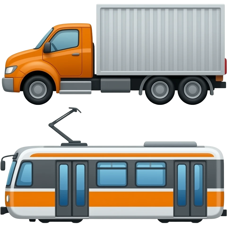 🚛🚈🚃 emoji