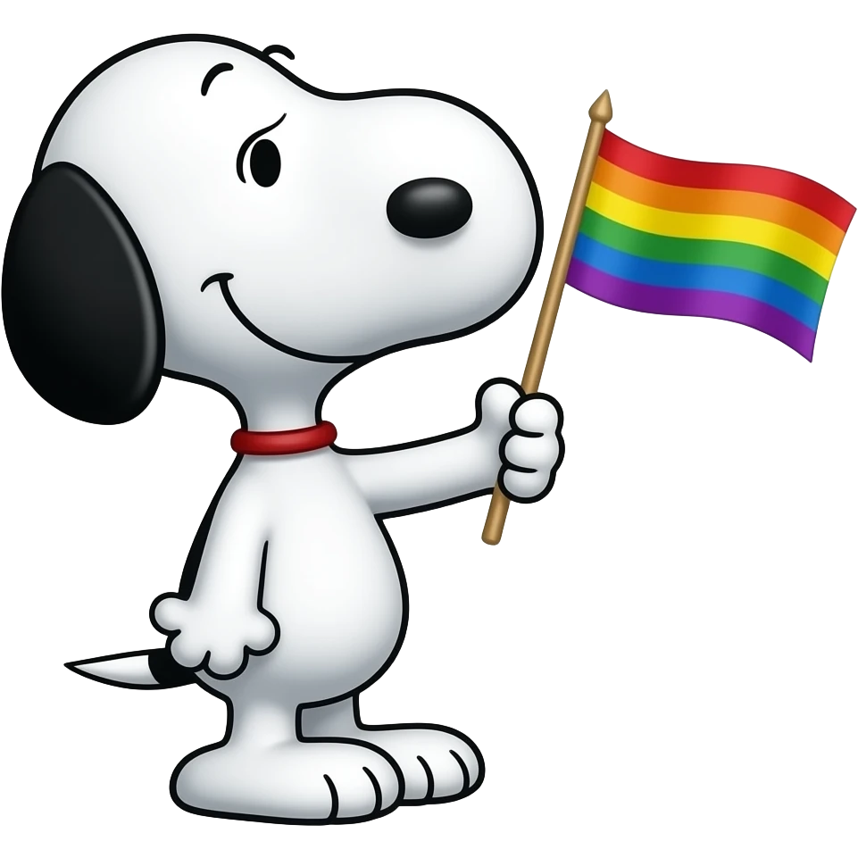 Snoopy Pride emoji