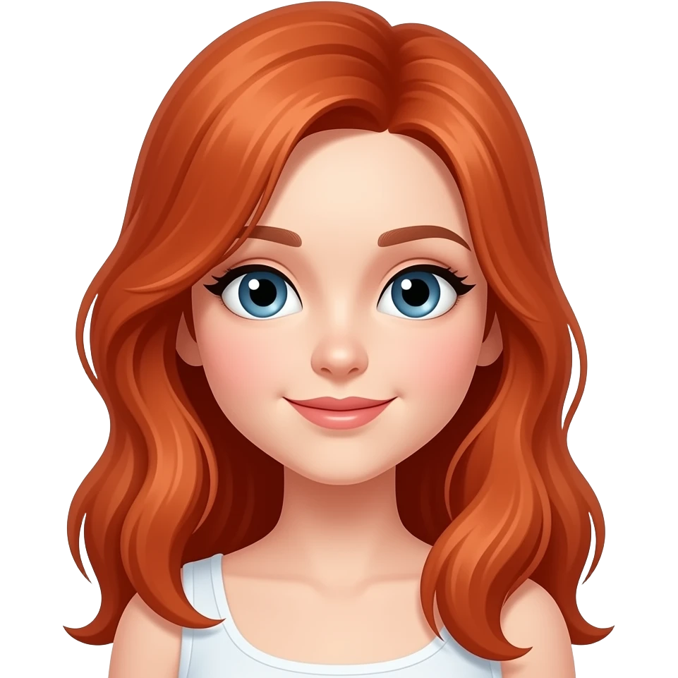 red-haired girl emoji