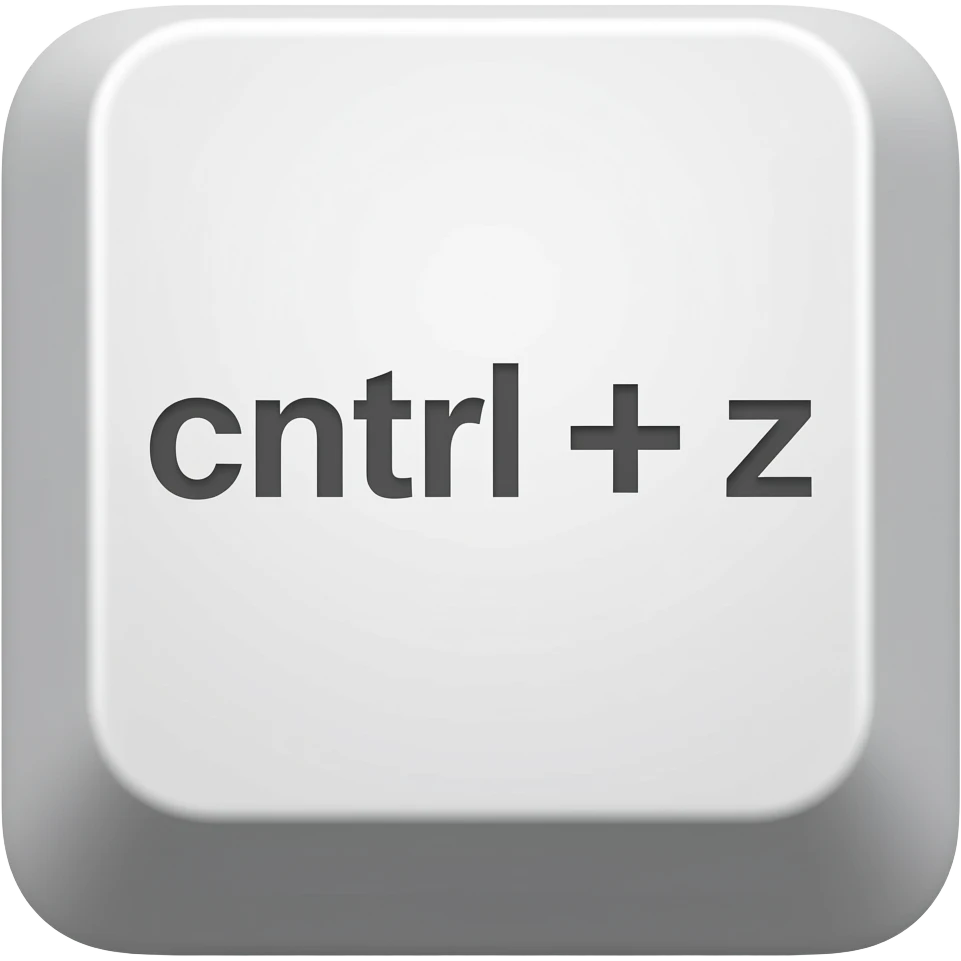 KEY "ctrl + z" emoji