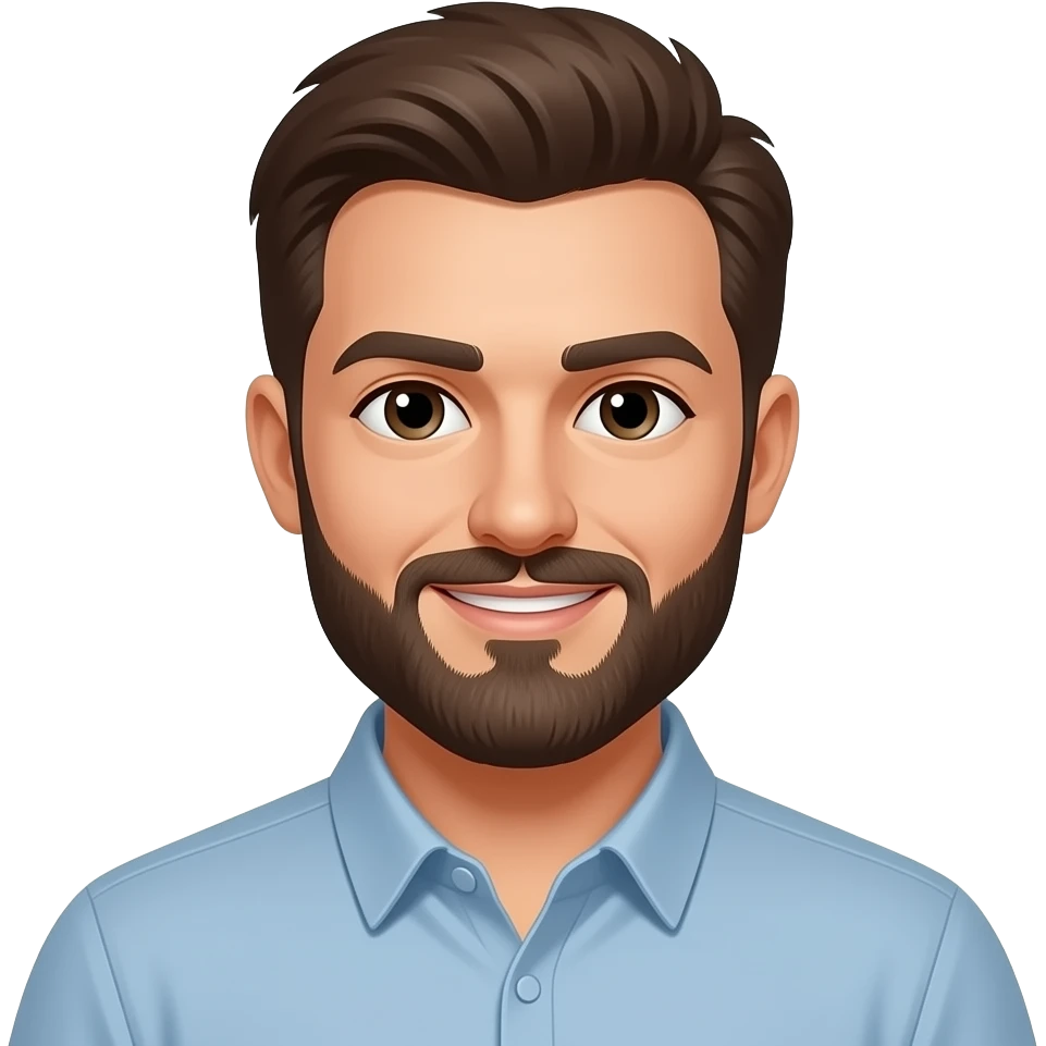 Mache ihn mit Bart emoji