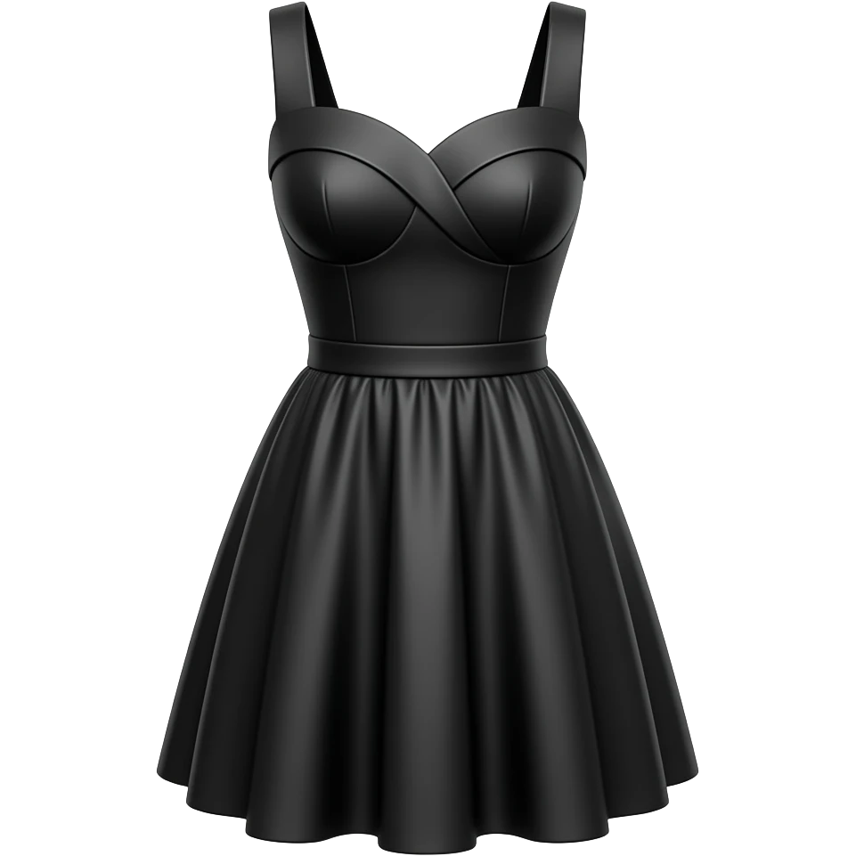 Black dress outfit related emoji