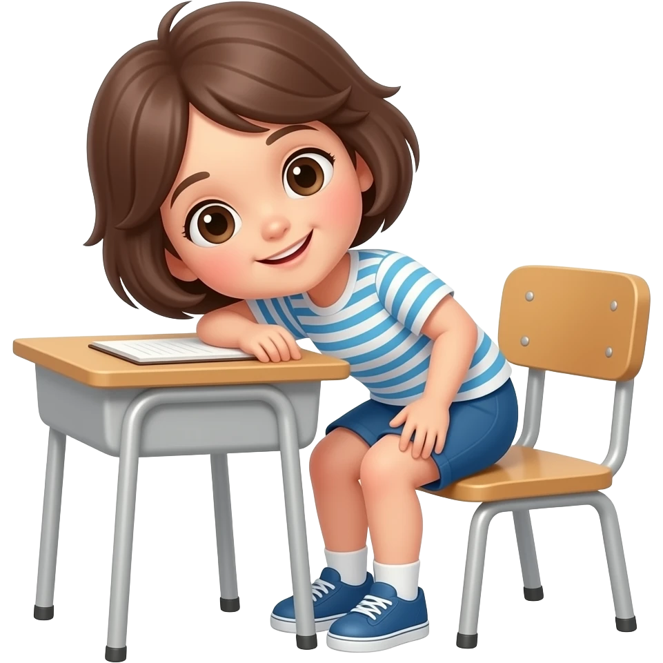 child getting out of seat in class emoji