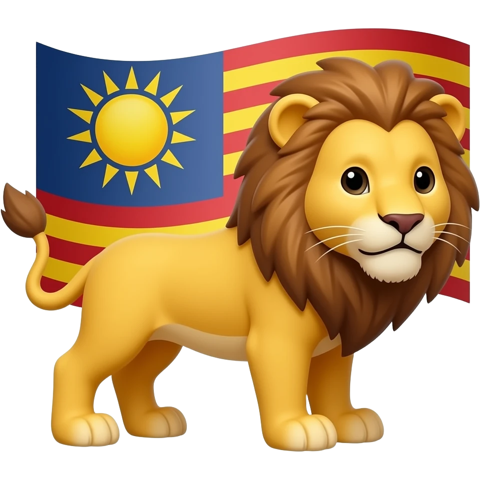 ایموجی پرچم شیر و خورشید برام بساز emoji