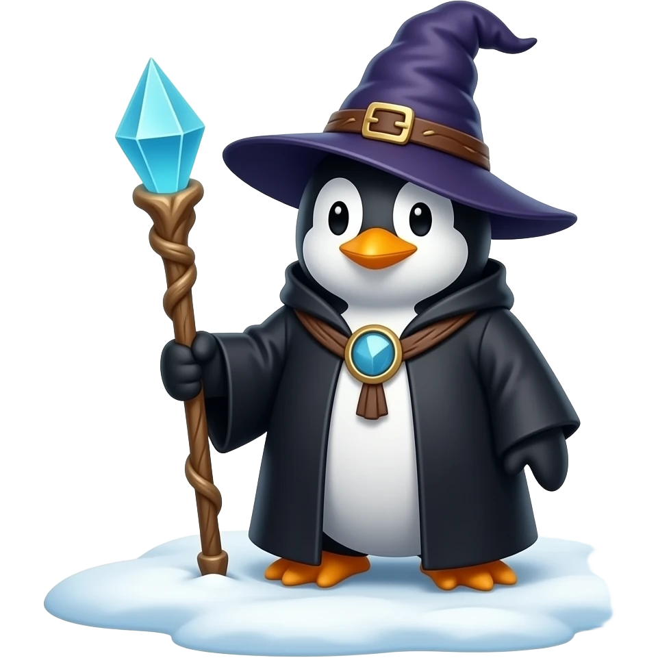 Penguin Wizard emoji