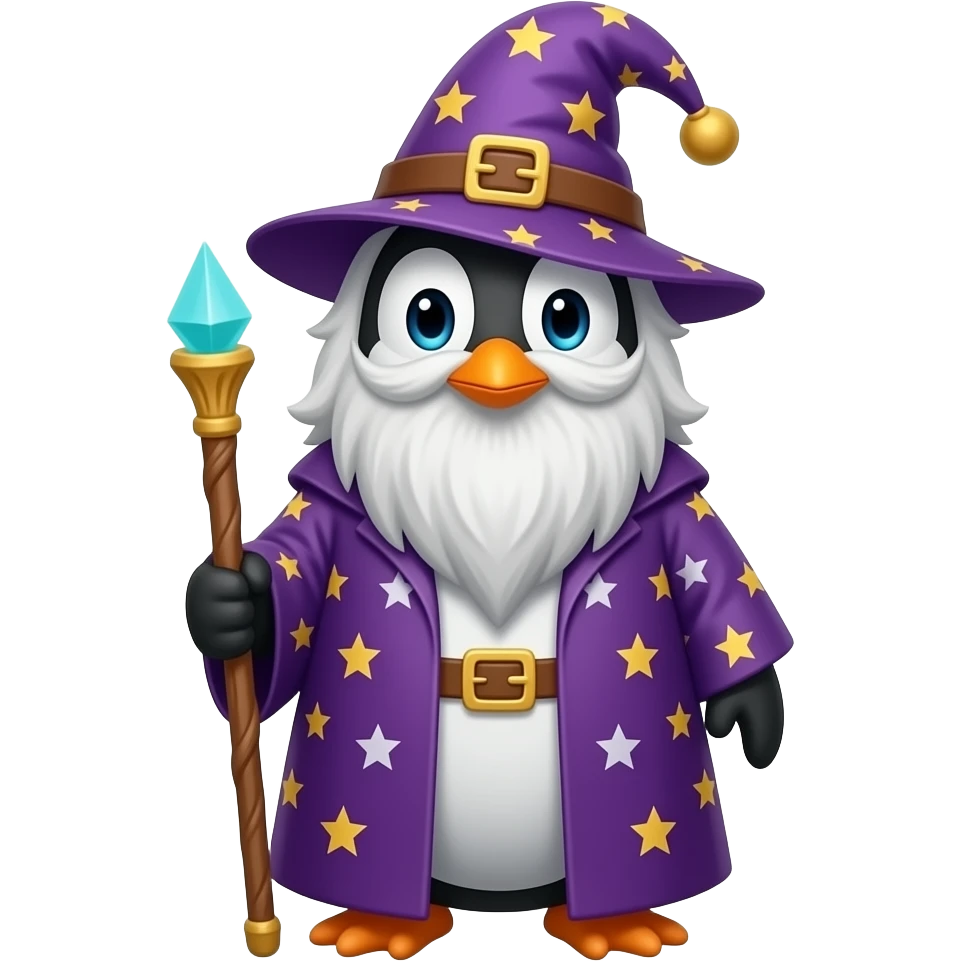 Penguin Wizard emoji