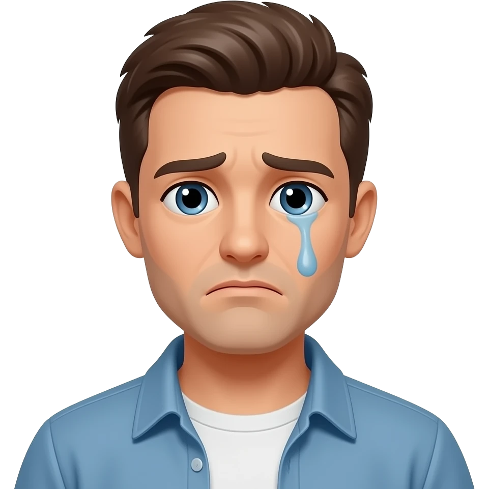 man sad emoji