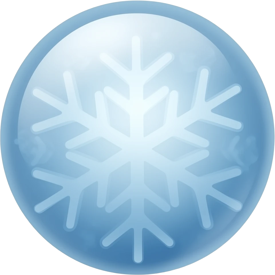 слепленный снежок изо льда emoji