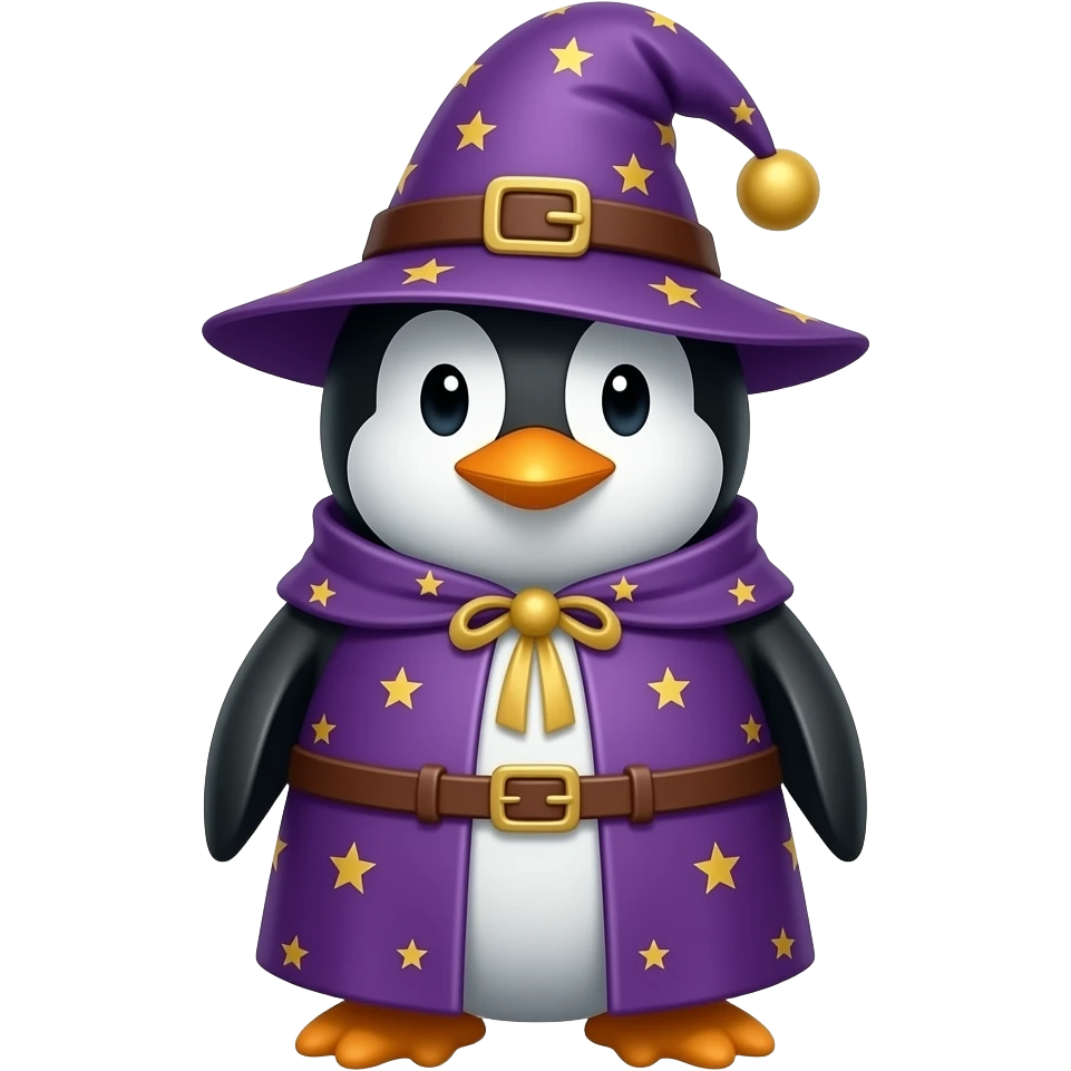 Penguin Wizard emoji