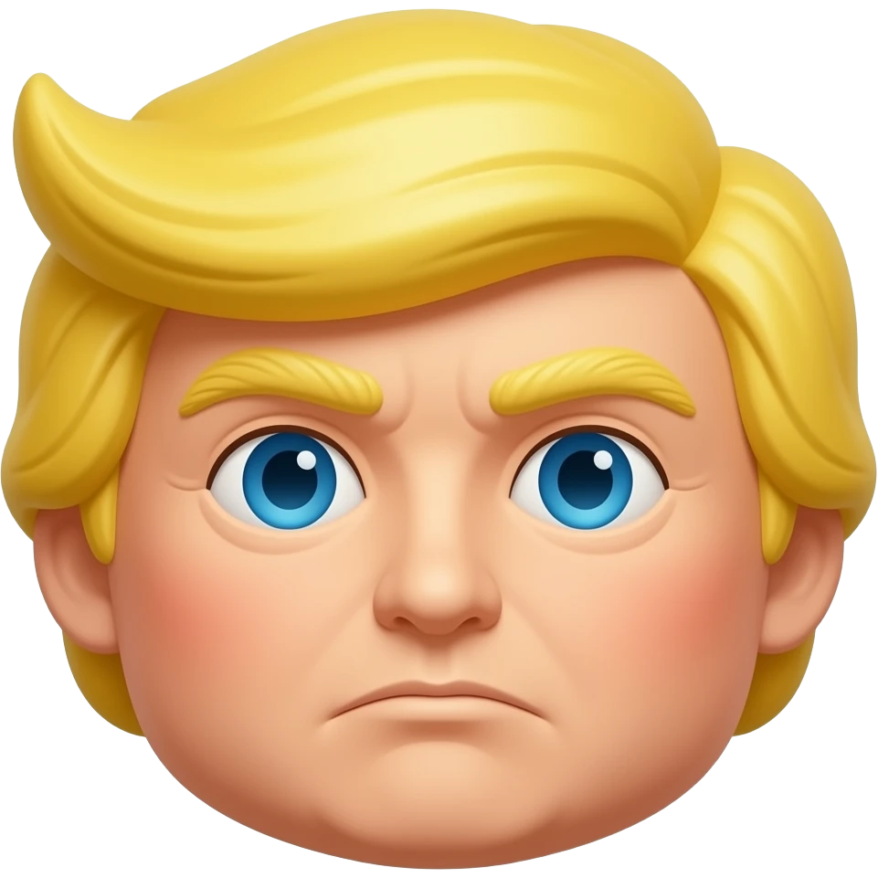 فقط موی سر زرد ترامپ emoji