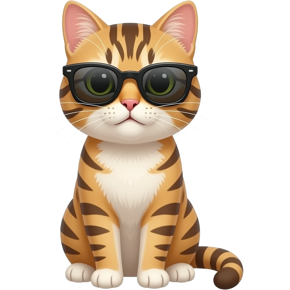 Cat wearing sunglasses emoji
