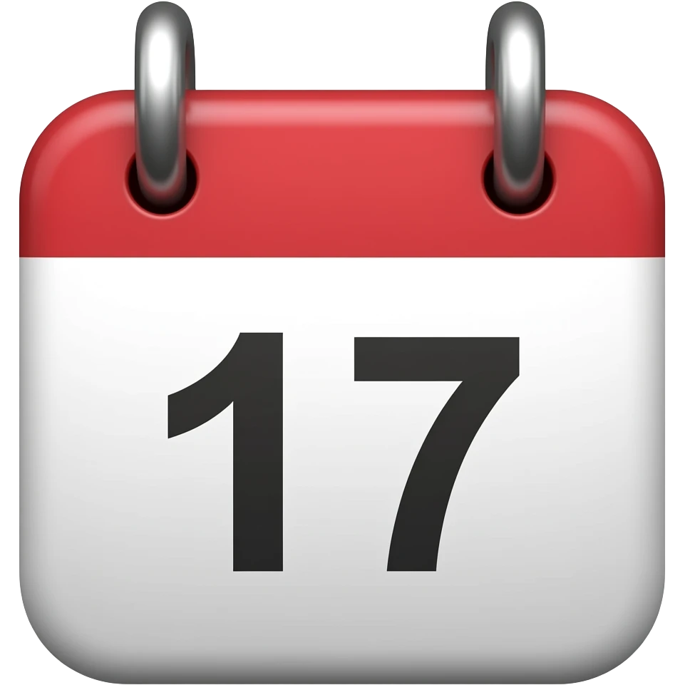 17 calendary emoji