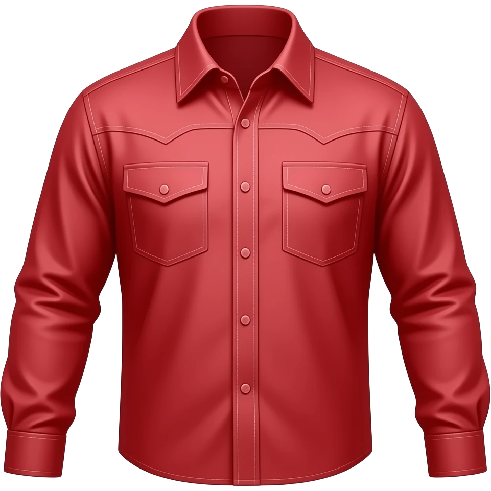 Red cowboy shirt emoji