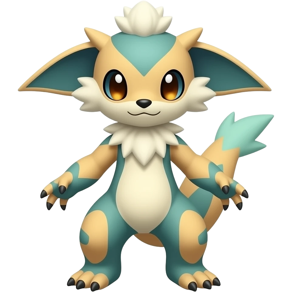 Minccino-Furret-Zeraora-Fakémon-fusion-hybrid emoji