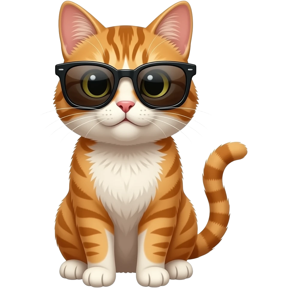 Cat wearing sunglasses emoji