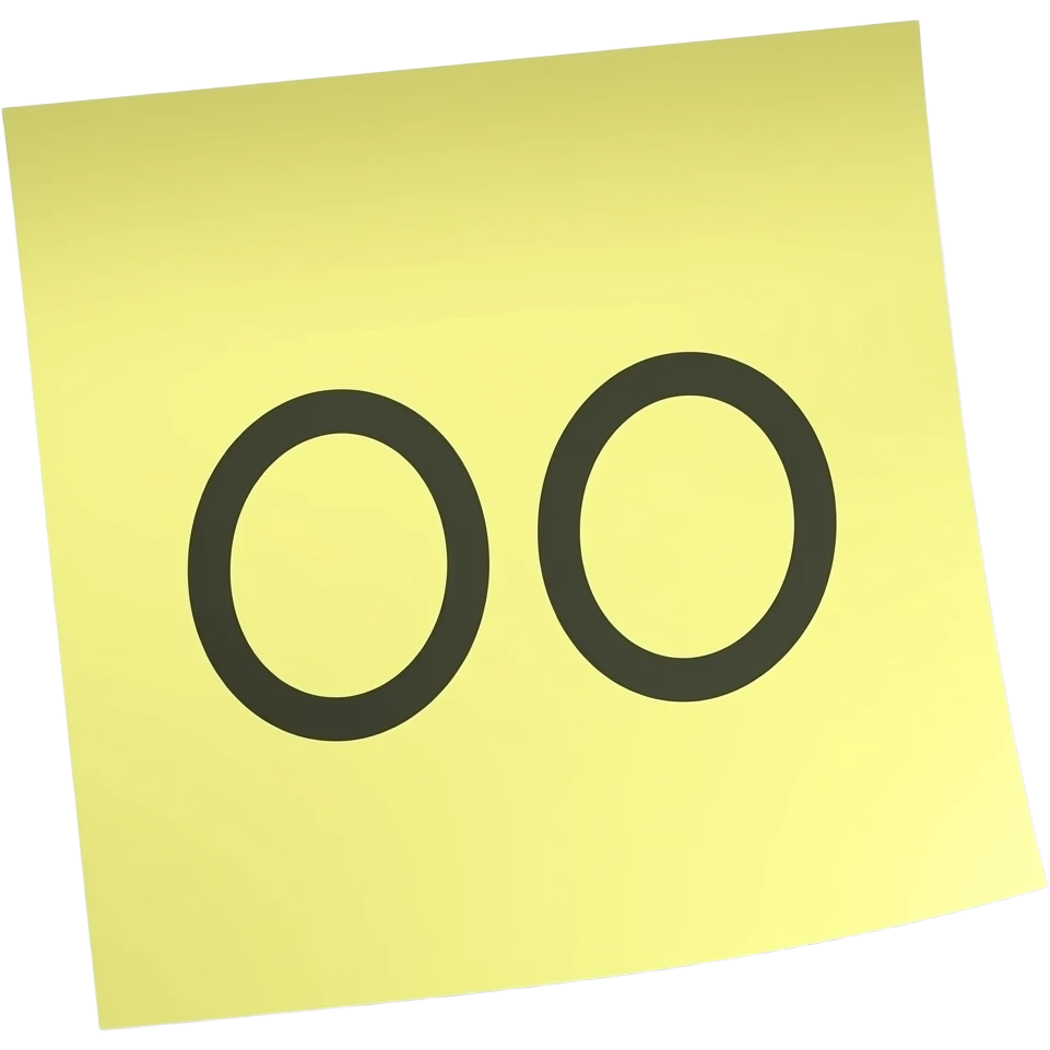 ooo sticky note emoji