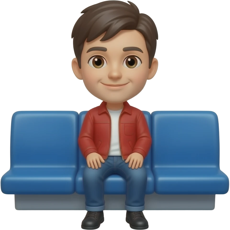 sitting on a train emoji