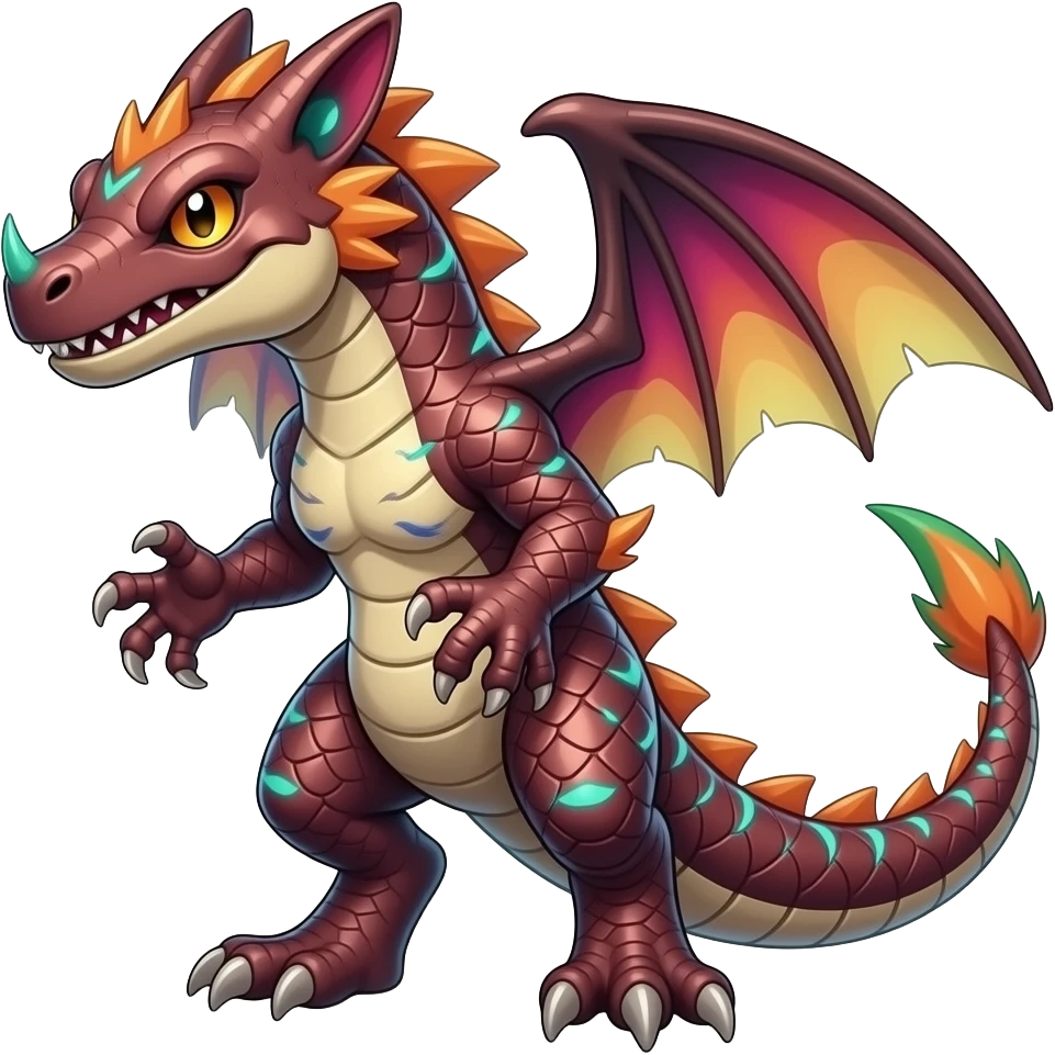 Shiny edgy cool badass Raptorik feathery spicy Furry scaly oily with neon-markings Salandit-Salamence-Ekans-Seviper-Rapidash-Salazzle-Fakemon-hybrid emoji