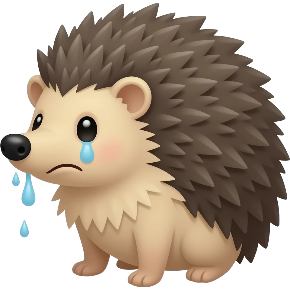 Sad Hedgehog emoji