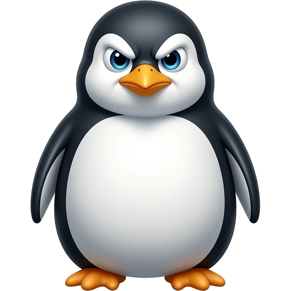 angry penguin emoji