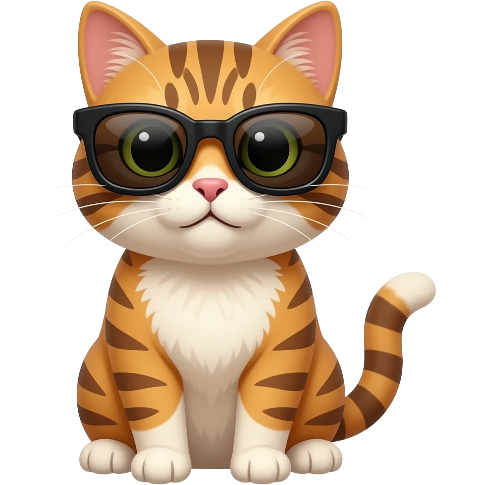 Cat wearing sunglasses emoji
