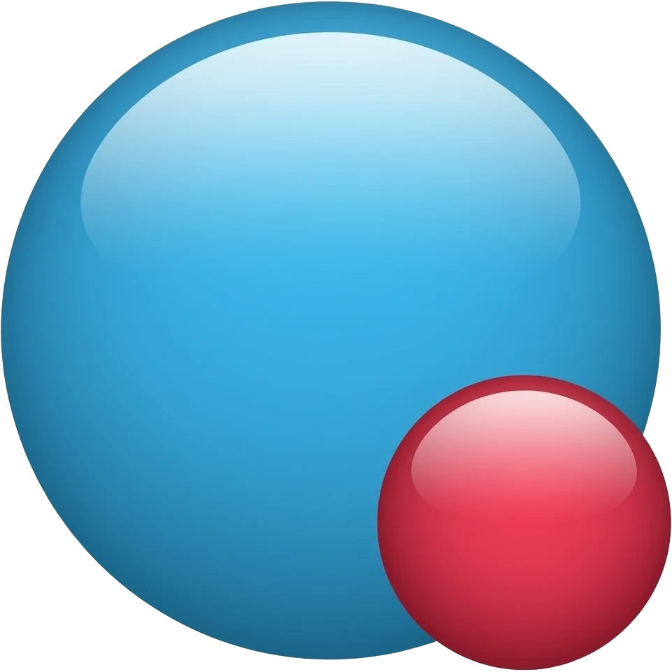 🔵+🔴 emoji