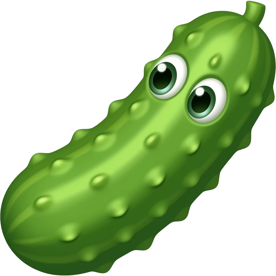 огурец с глазами emoji