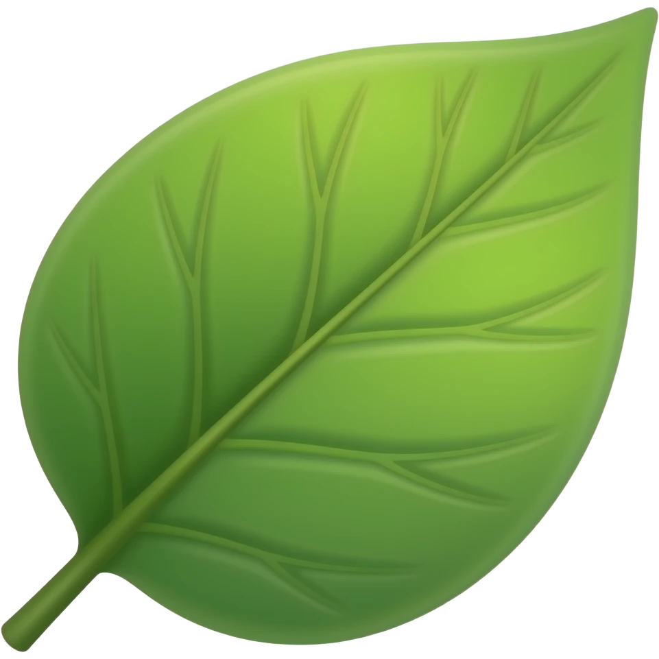 smooth  tree  leaf emoji
