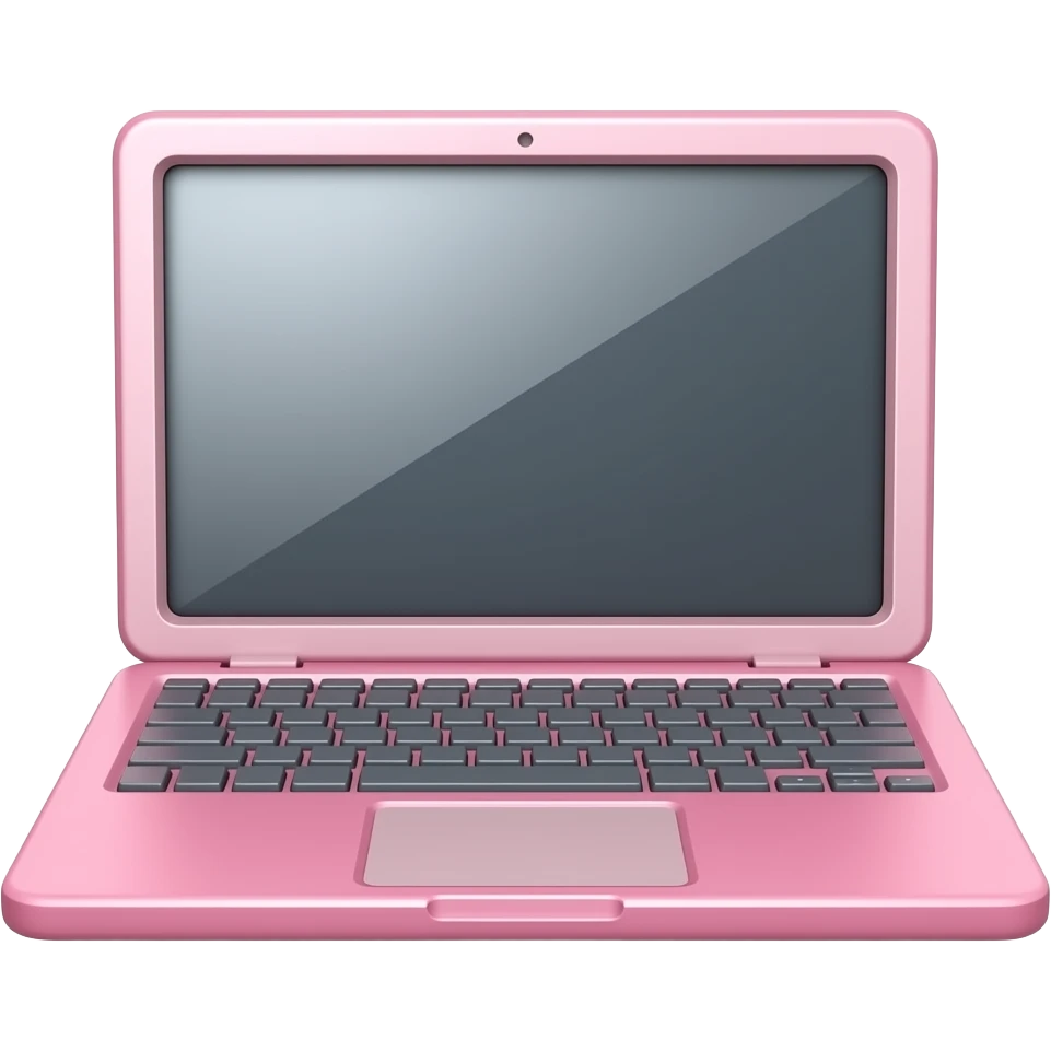 a pink laptop emoji
