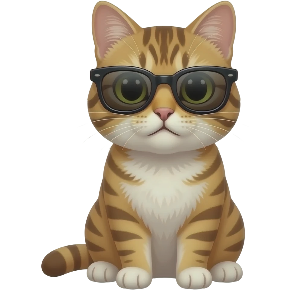 Cat wearing sunglasses emoji